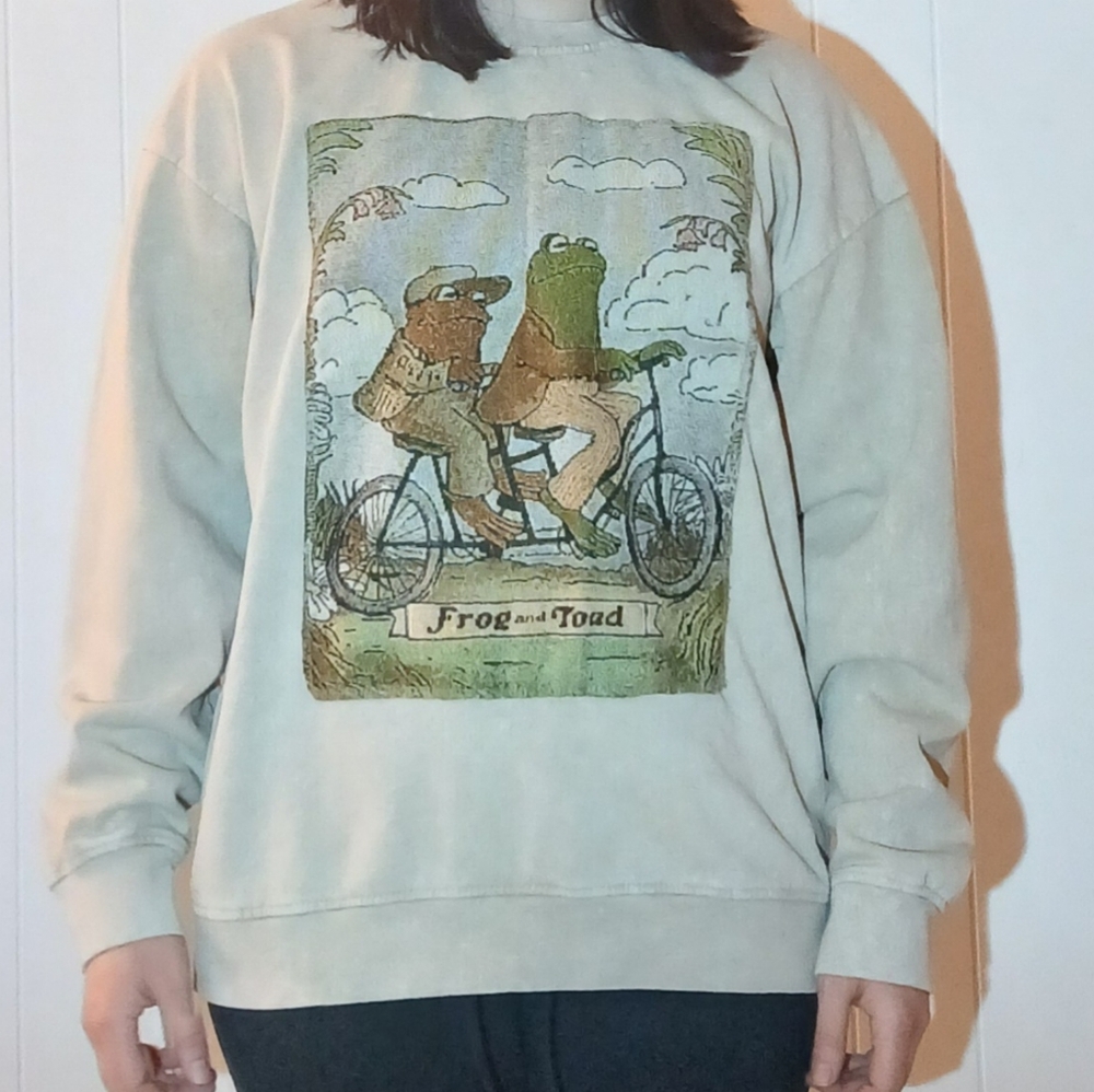 Frog and Toad Tapestry Sweater - Cream